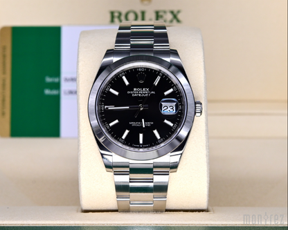[Pre-Owned Watch] Rolex Datejust 41mm 126300 Black Index Dial (Oyster Bracelet) (888)