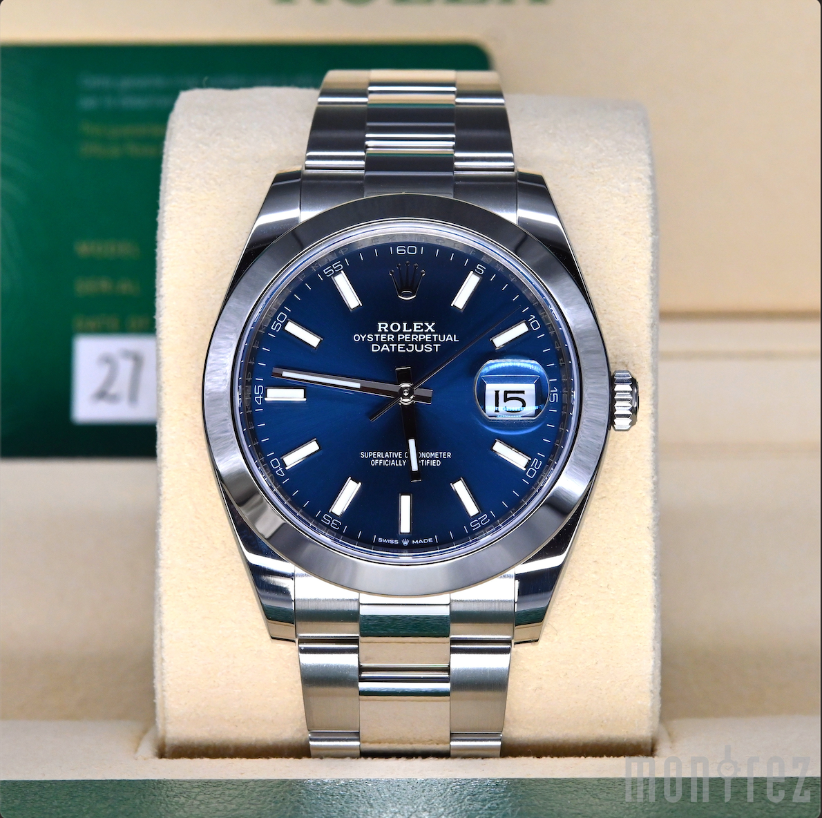 [Pre-Owned Watch] Rolex Datejust 41mm 126300 Blue Index Dial (Oyster Bracelet)