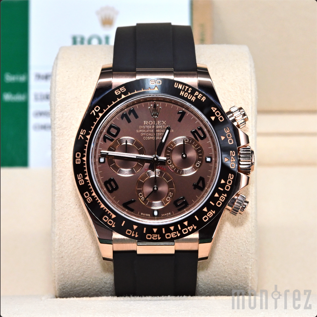 [Pre-Owned Watch] Rolex Cosmograph Daytona 40mm 116515LN Chocolate Dial (Rubber Strap) (Out of Production Numerial Hour Marks Model)