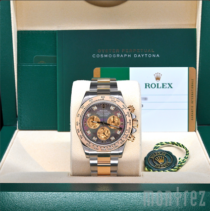 [Pre-Owned Watch] Rolex Cosmograph Daytona 40mm 116503 Dark Mother-of-Pearl Dial with Diamonds (Out of Production)