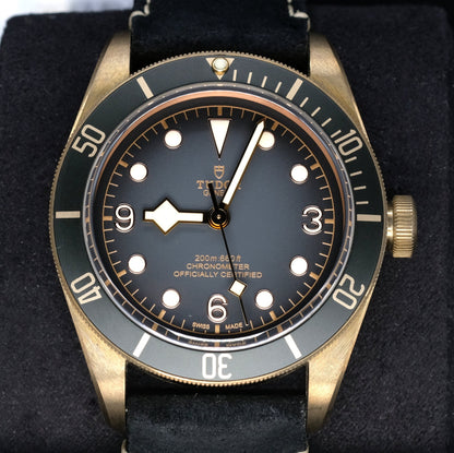 [Pre-Owned Watch] Tudor Heritage Black Bay Bronze 43mm 79250BA (Leather Strap) (888)