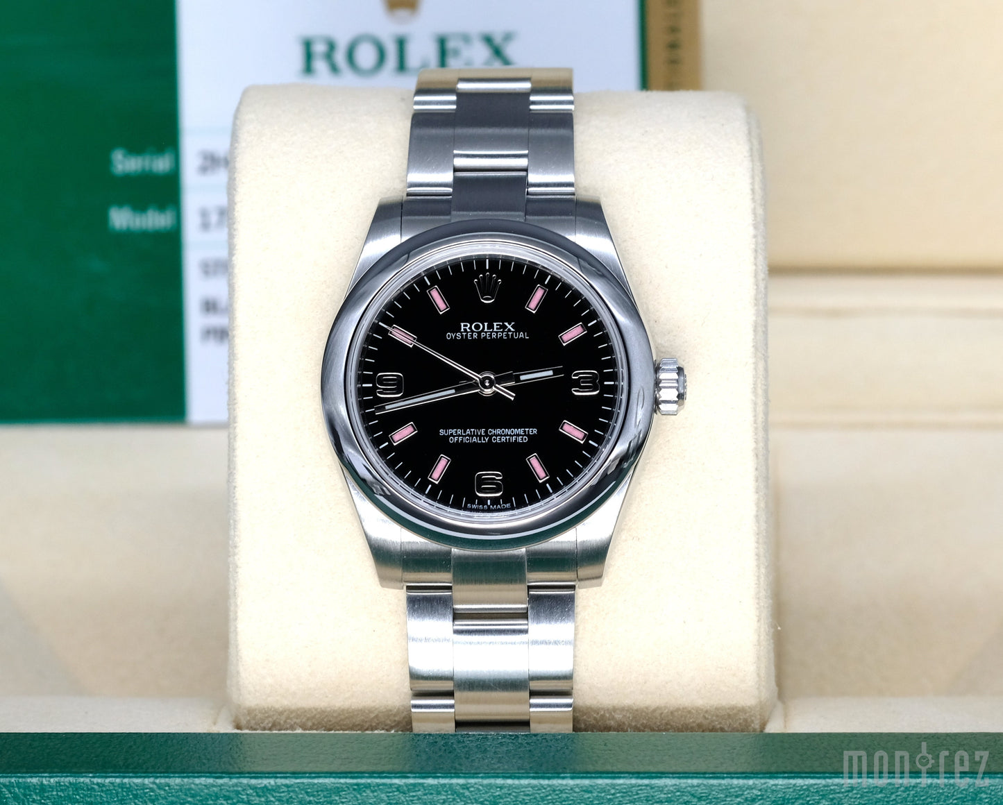 [Pre-Owned Watch] Rolex Oyster Perpetual 31mm 177200 Black Dial Pink Arabic (Out of Production)