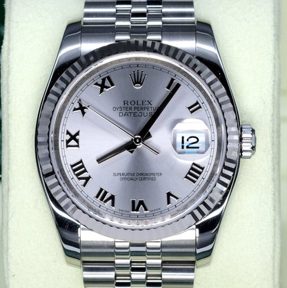[Pre-Owned Watch] Rolex Datejust 36mm 116234 Rhodium Roman Dial (Jubilee Bracelet) (888)