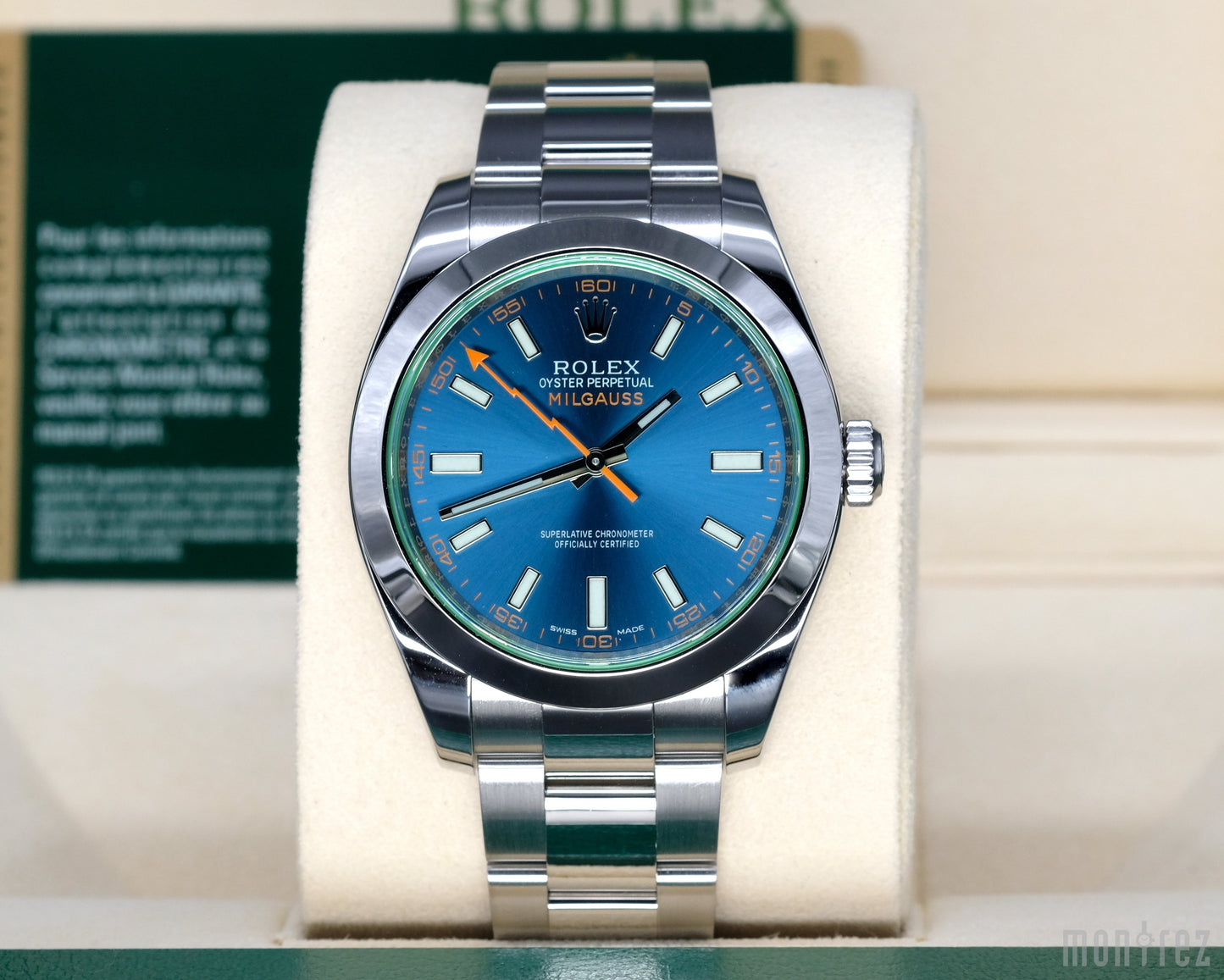 [Pre-Owned Watch] Rolex Milgauss 40mm 116400GV Blue Dial (888)