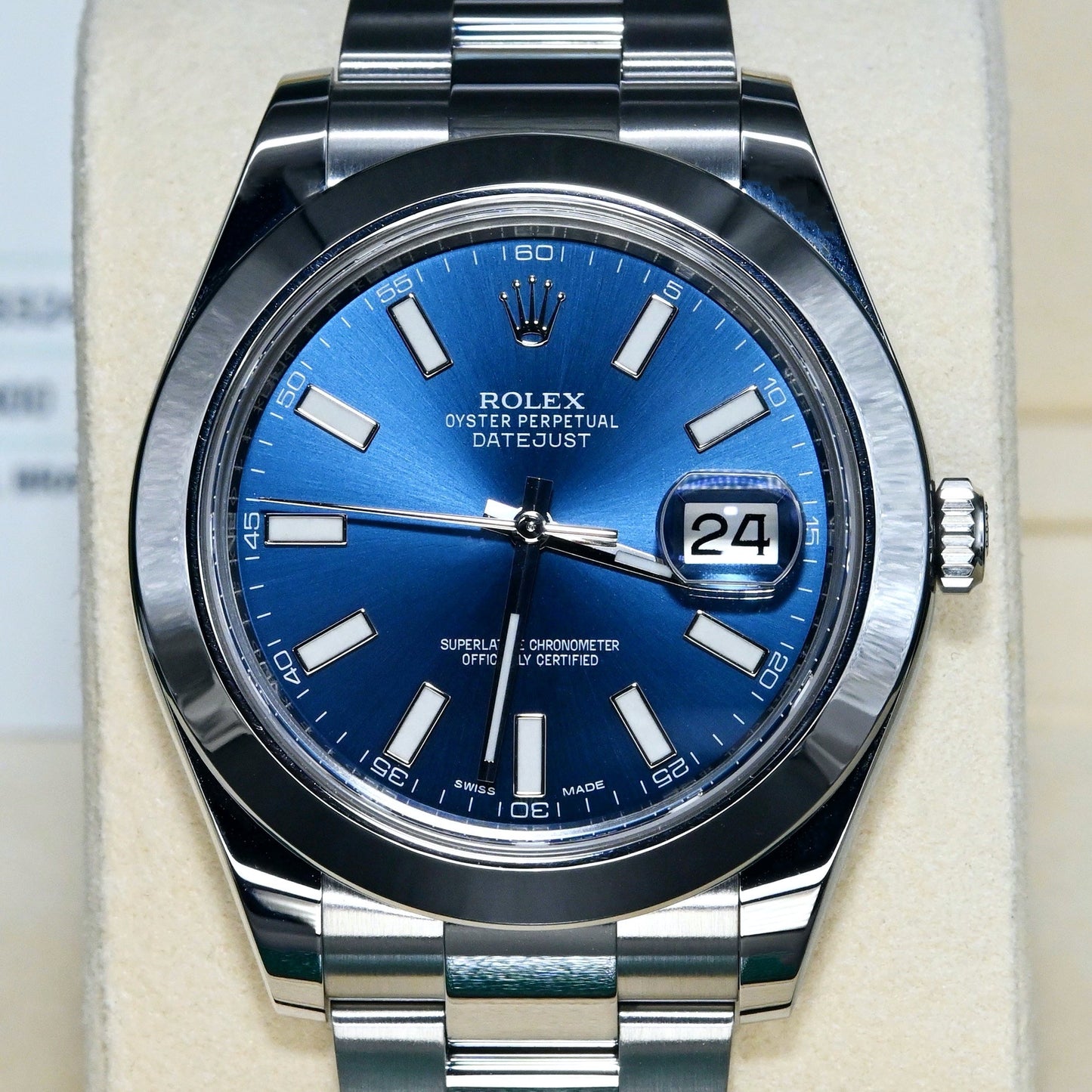[Pre-Owned Watch] Rolex Datejust 41mm 116300 Blue Index Dial (Oyster Bracelet)