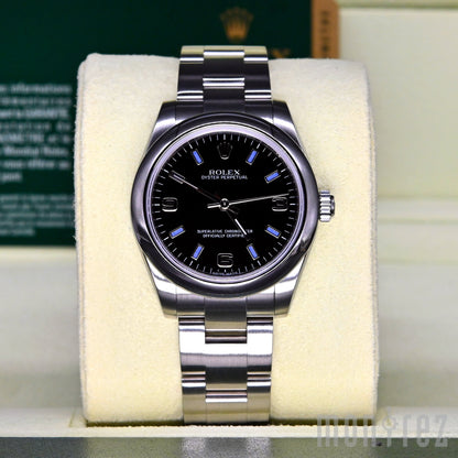 [Pre-Owned Watch] Rolex Oyster Perpetual 31mm 177200 Black Dial with Blue Index (Out of Production) (888)