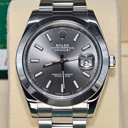 [Pre-Owned Watch] Rolex Datejust 41mm 126300 Rhodium Index Dial (Oyster Bracelet)