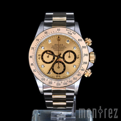[Pre-Owned Watch] Rolex Cosmograph Daytona 40mm 16523 Champagne Dial with Diamonds (Out of Production) (400 Hong Kong Authorized Dealer Stock)