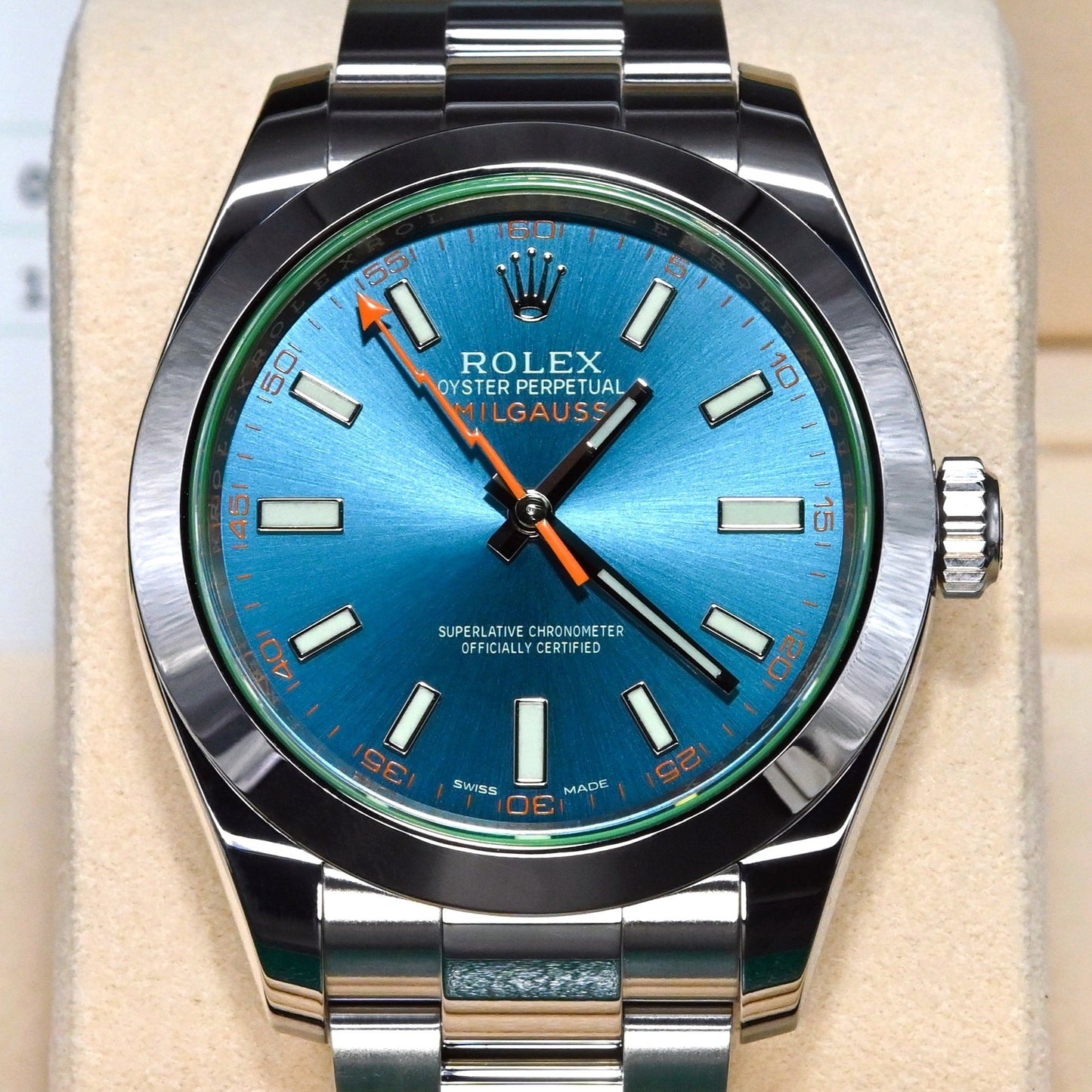 [Pre-Owned Watch] Rolex Milgauss 40mm 116400GV Blue Dial