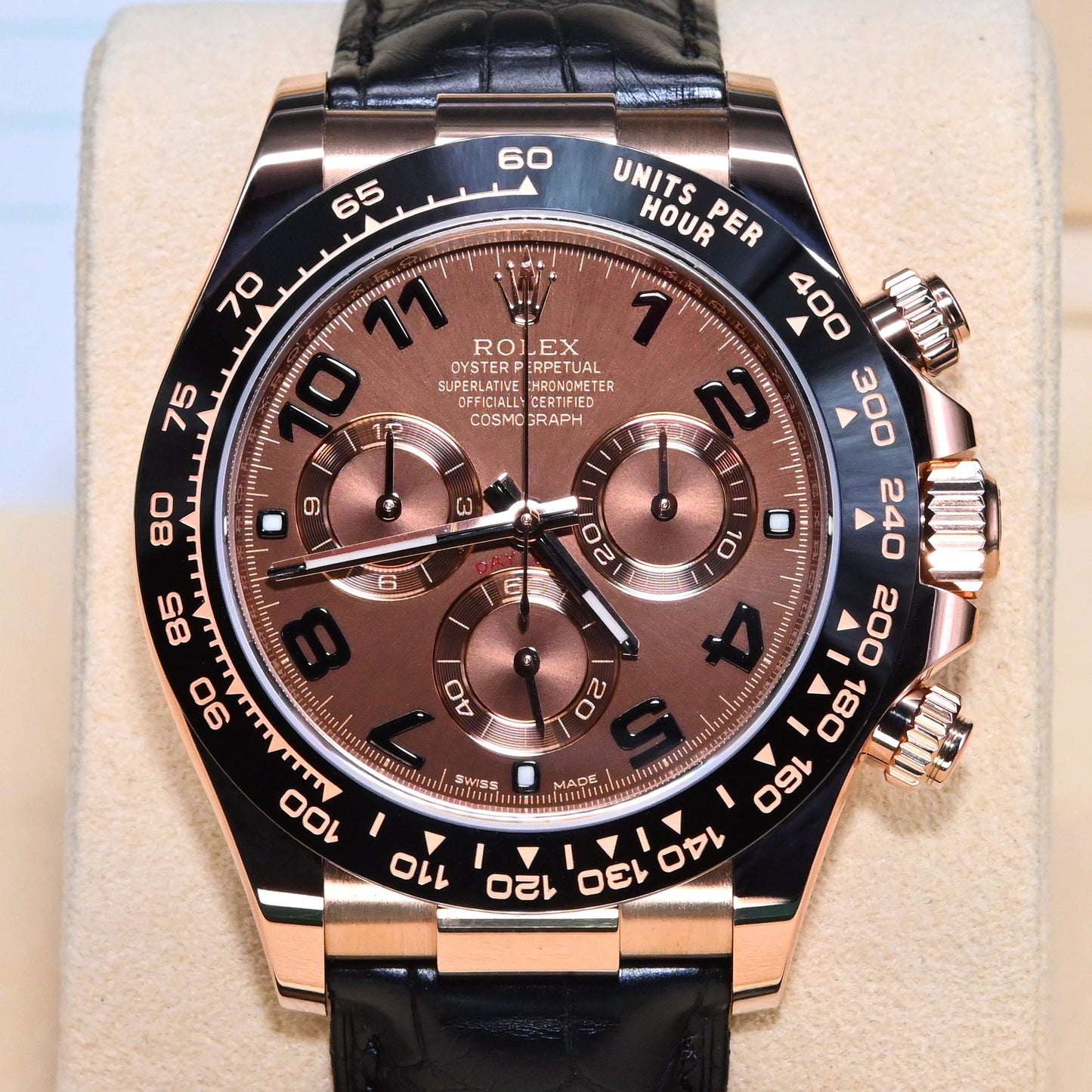 [Pre-Owned Watch] Rolex Cosmograph Daytona 40mm 116515LN Chocolate Dial (Leather Strap) (Out of Production Numerial Hour Marks Model)