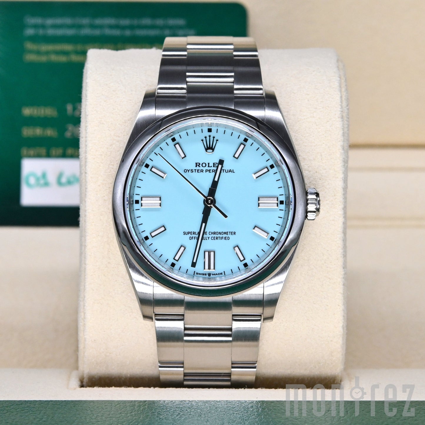 [Pre-Owned Watch] Rolex Oyster Perpetual 36mm 126000 Turquoise "Tiffany" Blue Dial